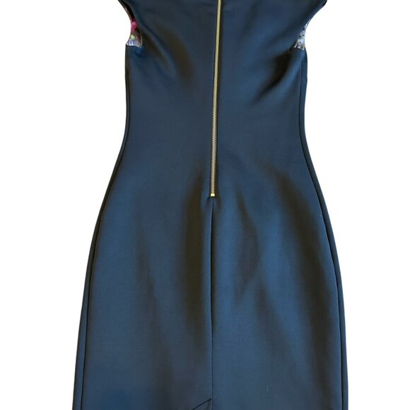 Ted Baker London Black Sleeveless Sheath Dress Scuba Stretch Size 4 Women's - Picture 8 of 10